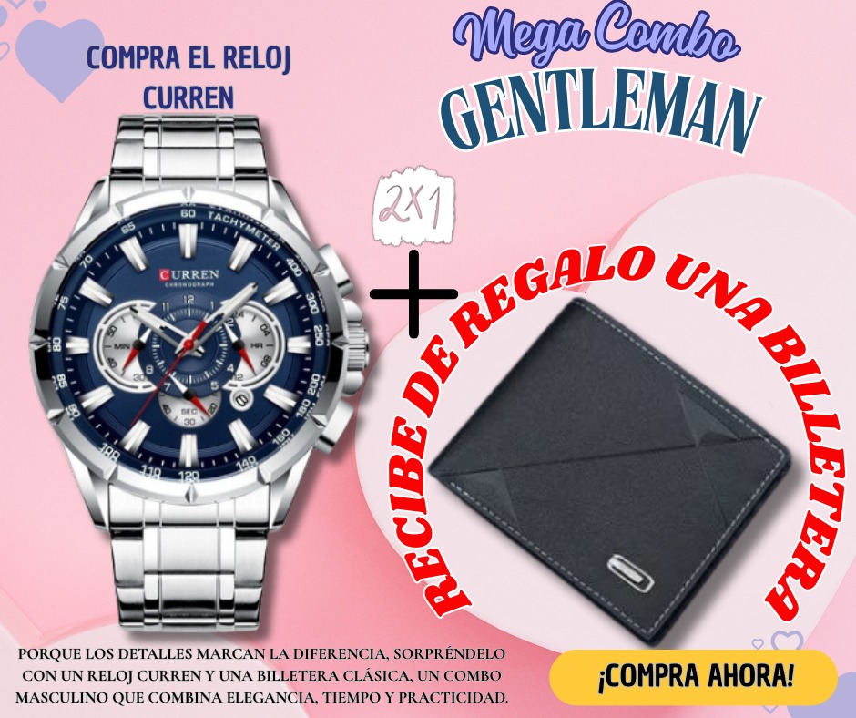Miniatura 3 de COMBO MES RELOJ CURREN 8363 + BILLETERA